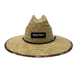 Smile More Straw Hat