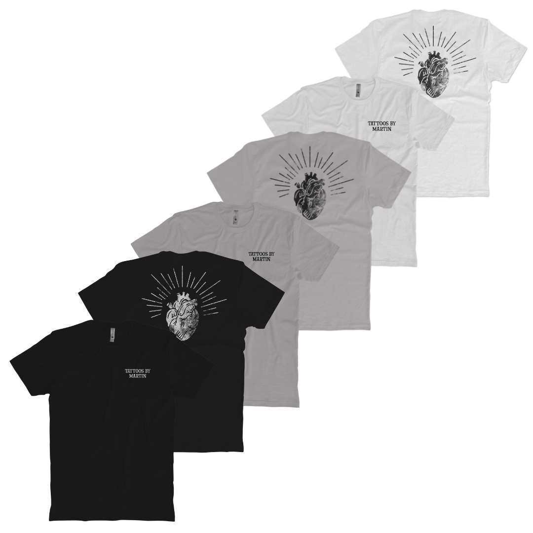 Tattoos By Martin Left Chest Logo T-Shirt