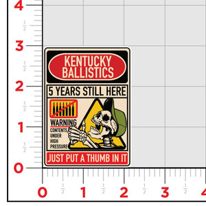KB 5 Year Anniversary Sticker