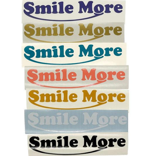 Smile More Decal