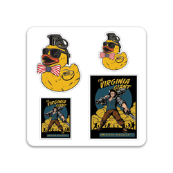 Patriotic Quack/ American Hercules Sticker Pack