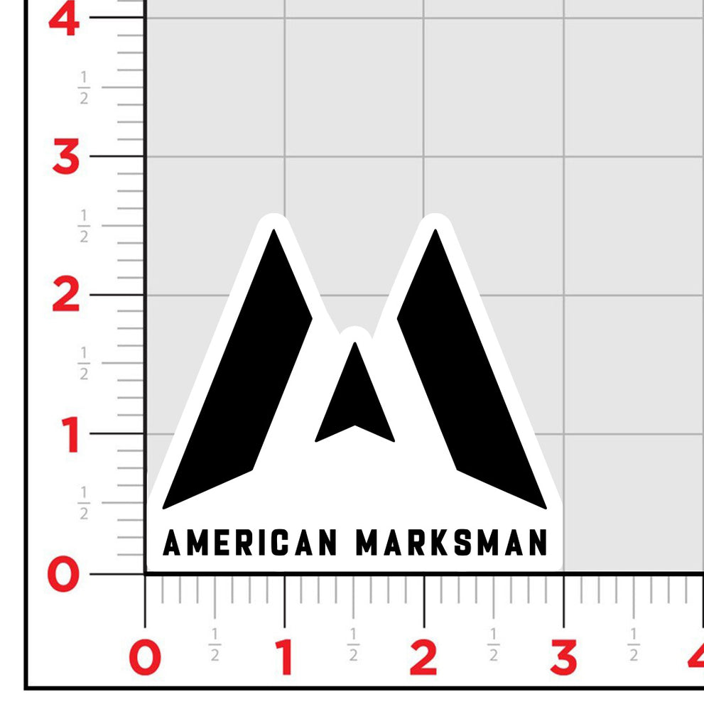 Marksman Ruler American Marksman Logo Sticker