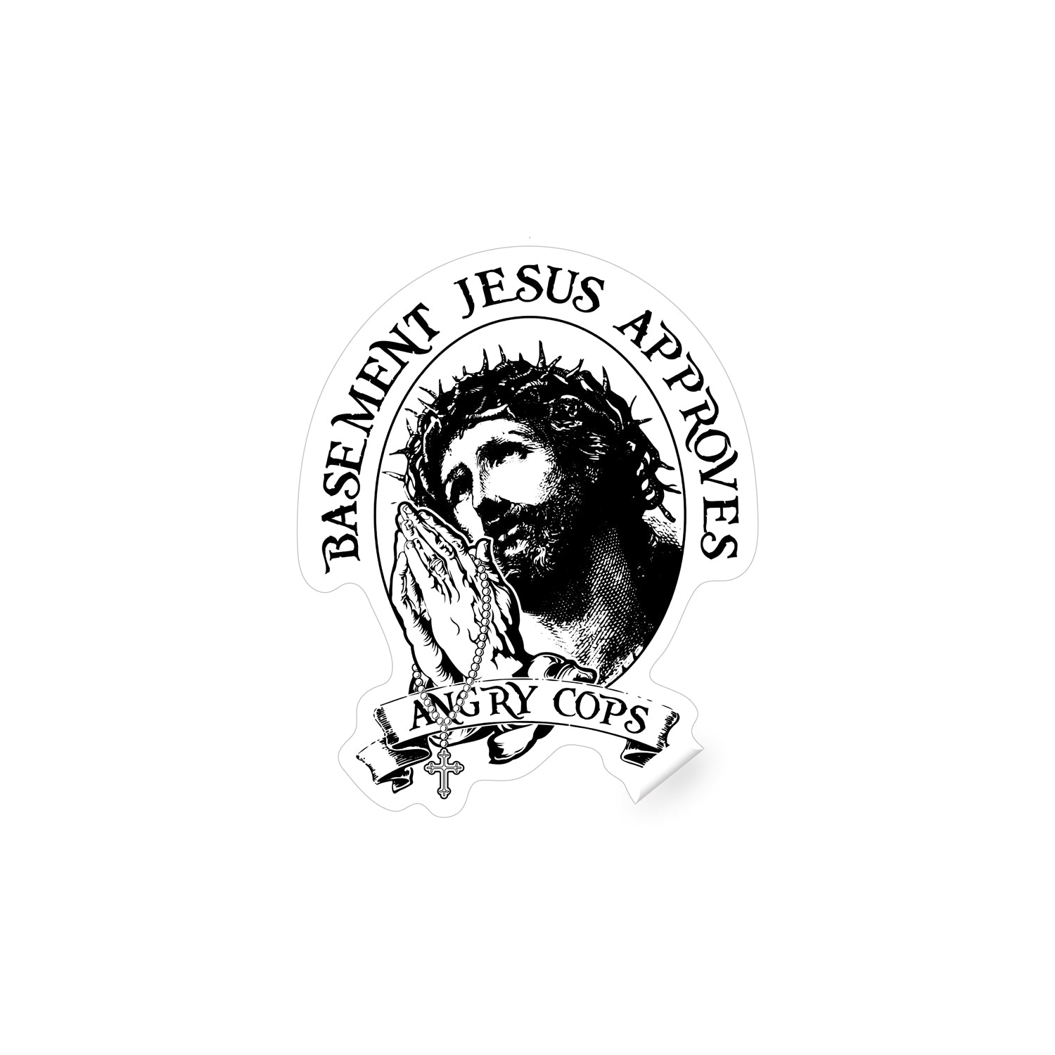 Basement Jesus Sticker Basement jesus sticker
