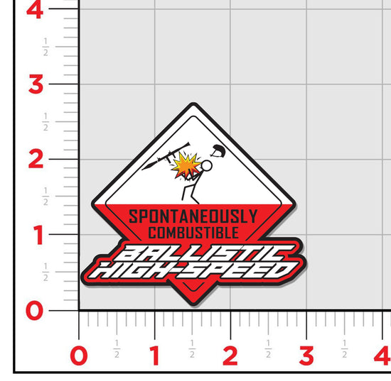 Speed Distorted Sticker Ballistic High Speed Accident Sticker