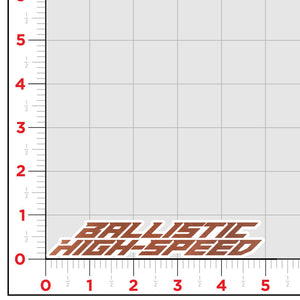 Ballistic High Speed Logo Sticker