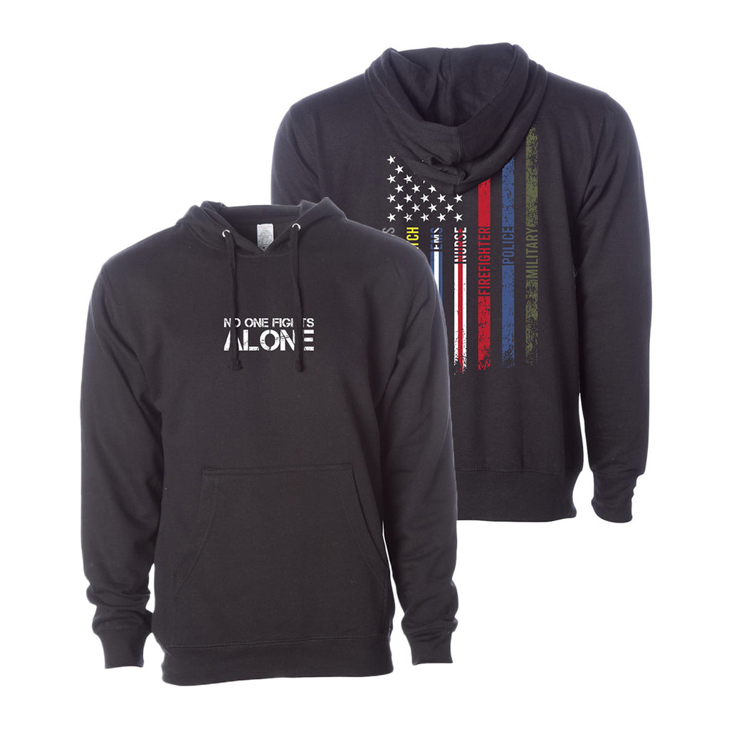 No one fights alone hoodie Clearance