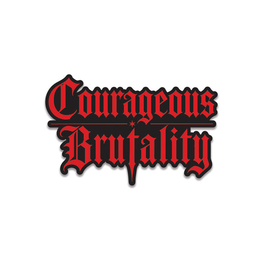 Courageous Brutality Buffalo Sticker