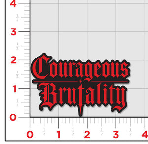 Courageous Brutality Buffalo Sticker