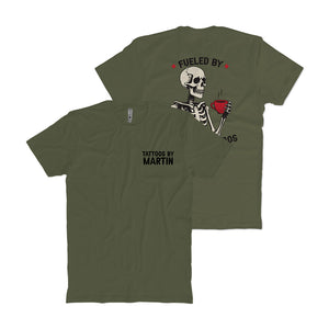 Fueled By Coffee And Tattoos T-Shirt
