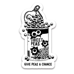 Give Peas a Chance Sticker