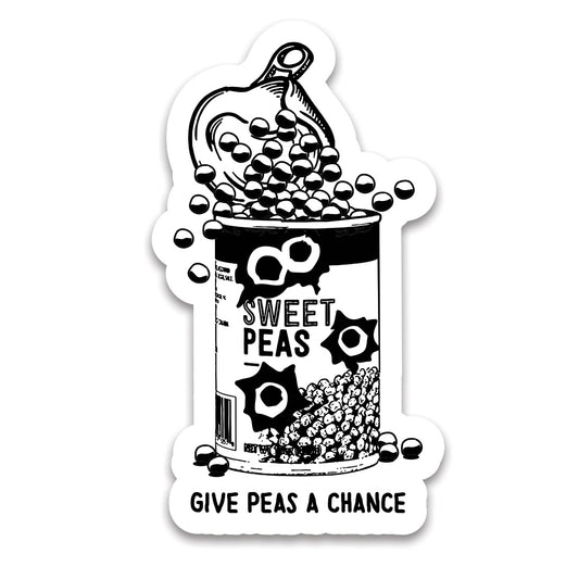 Give Peas a Chance Sticker
