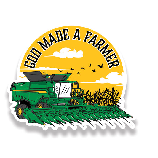 Made A Farmer Sticker