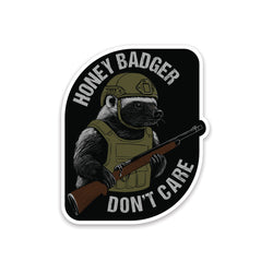 Honey Badger Don't Care Sticker