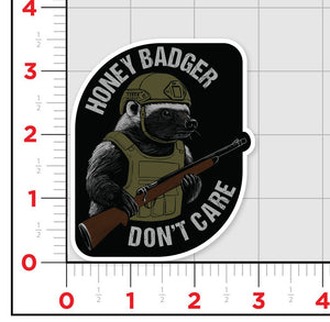 Honey Badger Don't Care Sticker