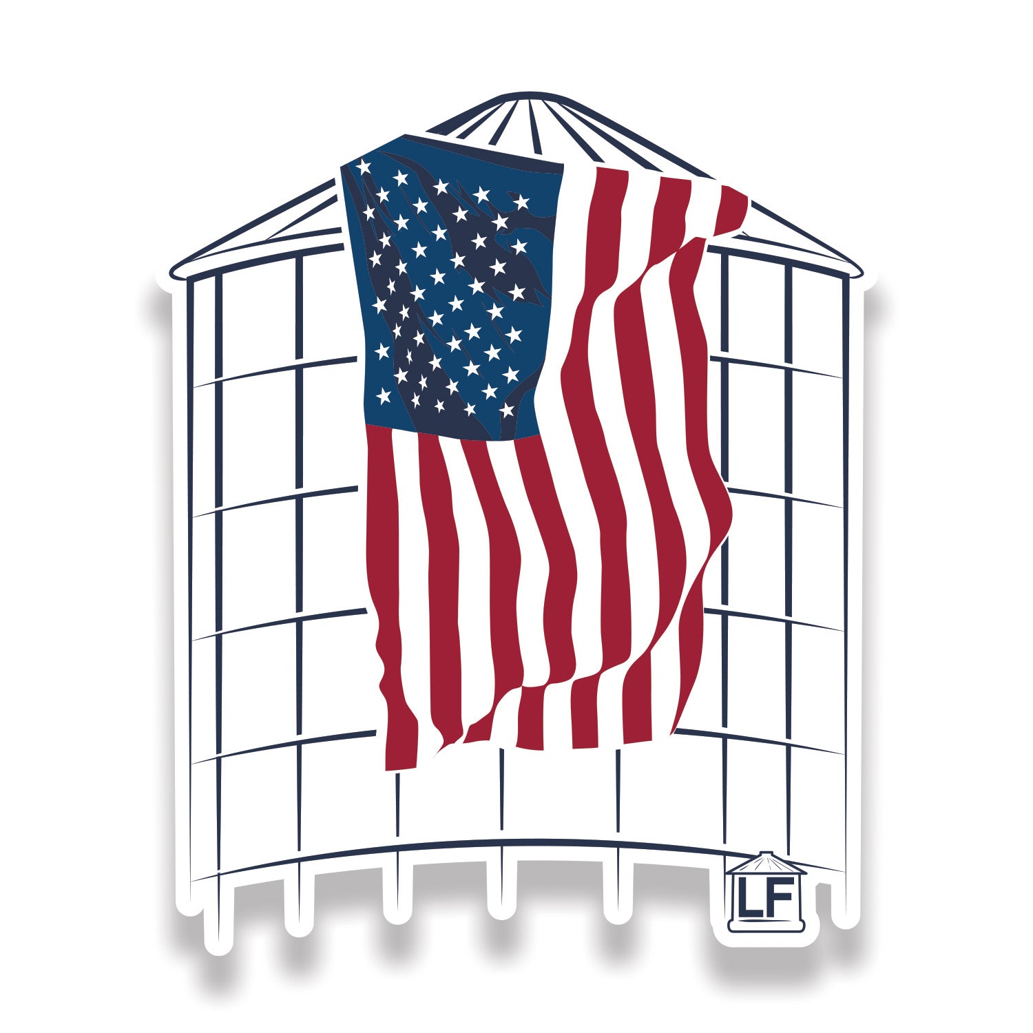 Larson Farms Flag Sticker