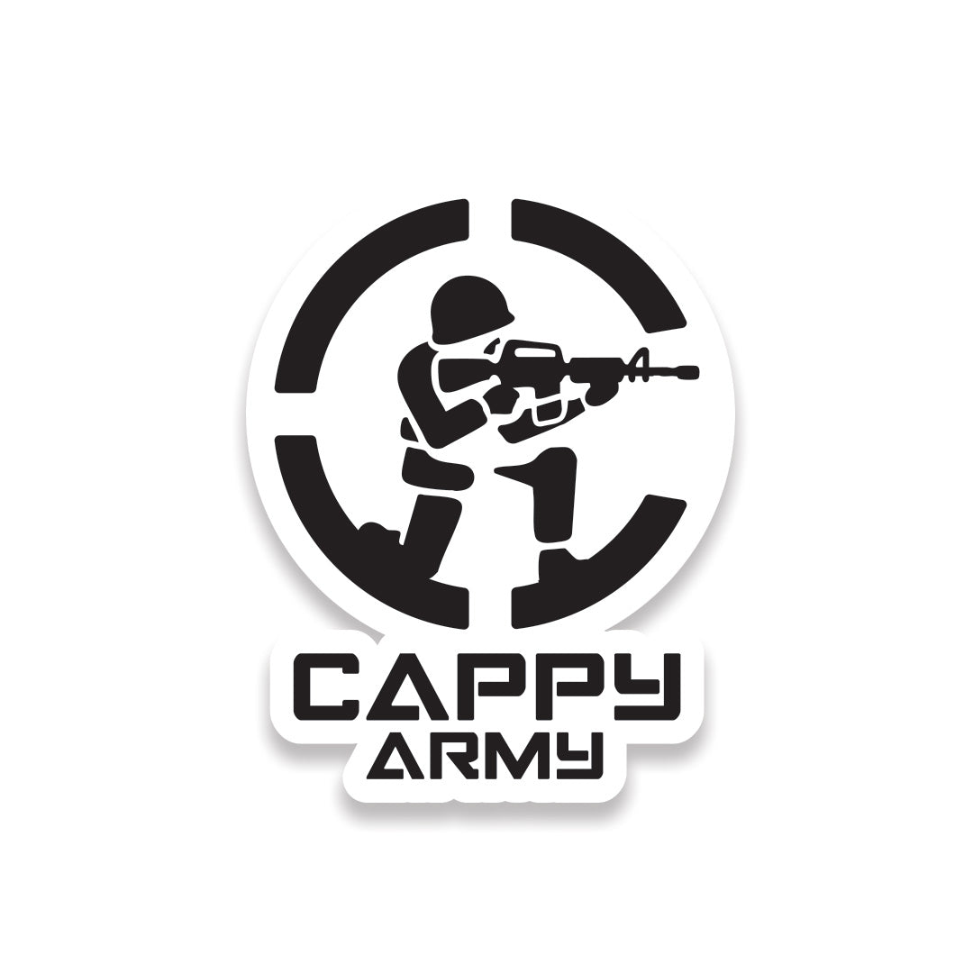 Cappy Army Logo Sticker Cappy army logo sticker