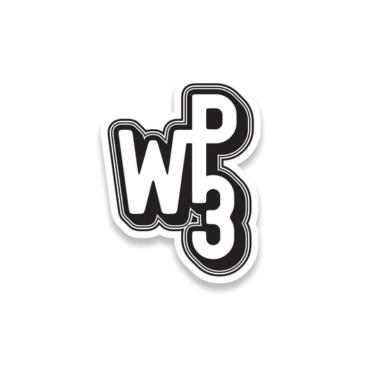 We Plus Threee Logo Sticker