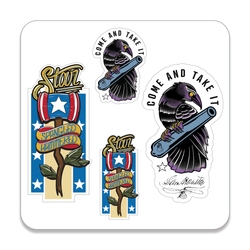 Sam Houston/Hammered Sticker Pack