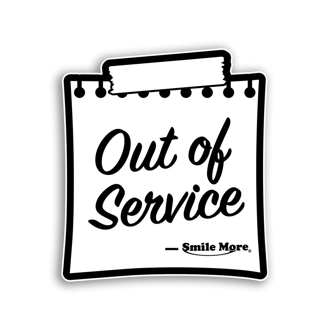 Out Of Service Sticker