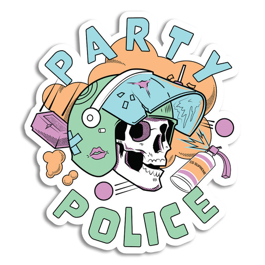 Party Police Sticker