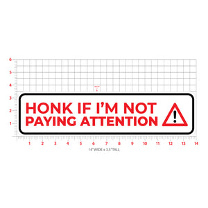 RC Attention Bumper Sticker