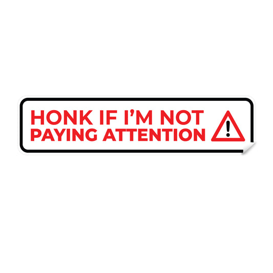 RC Attention Bumper Sticker