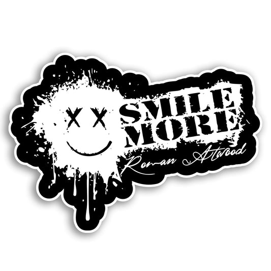 Smile More Splatter Sticker