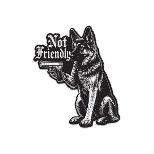 Not Friendly Sticker