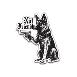Not Friendly Sticker