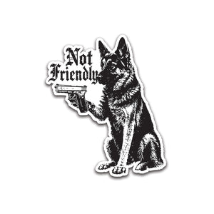 Not Friendly Sticker