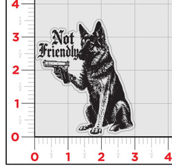 Not Friendly Sticker