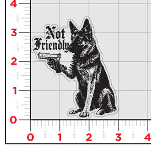 Not Friendly Sticker