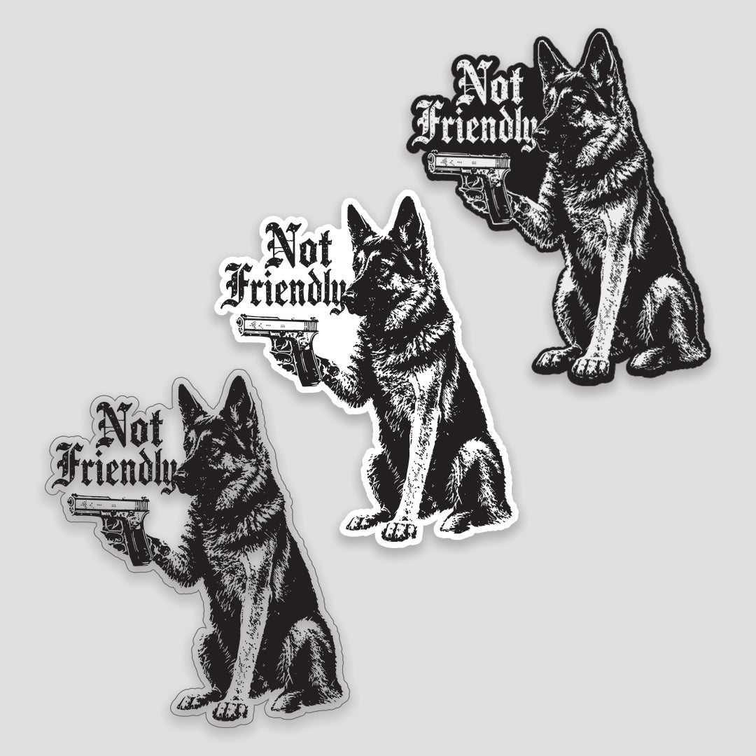 Not Friendly Sticker