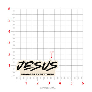 Jesus Changes Everything Sticker