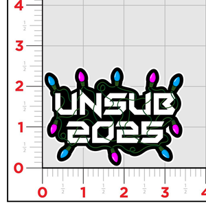 2025 Unsub Christmas Sticker