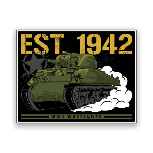 WW2 Sherman Sticker