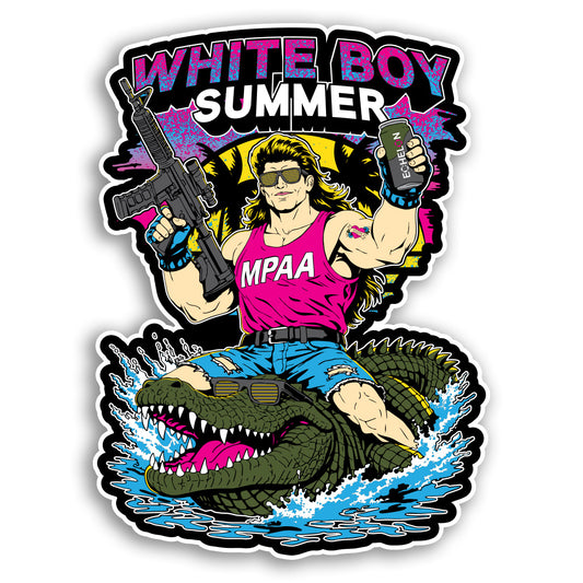 White Boy Summer Sticker