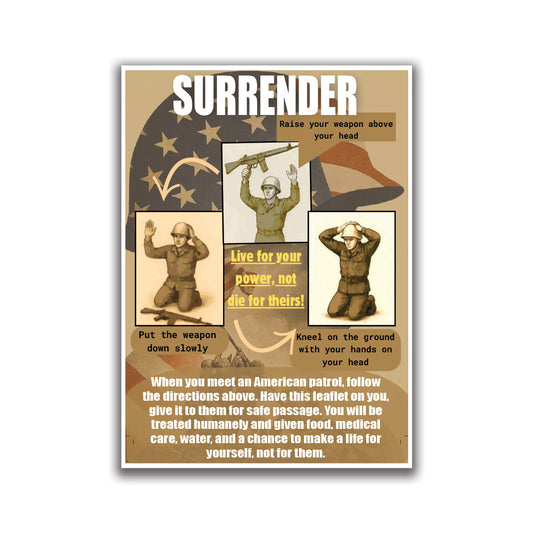 Surrender Sticker