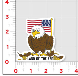 Land of the Fee 2.0 Sticker