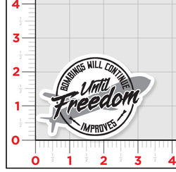 Freedom Improves Sticker