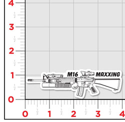 M16 Maxxing Sticker