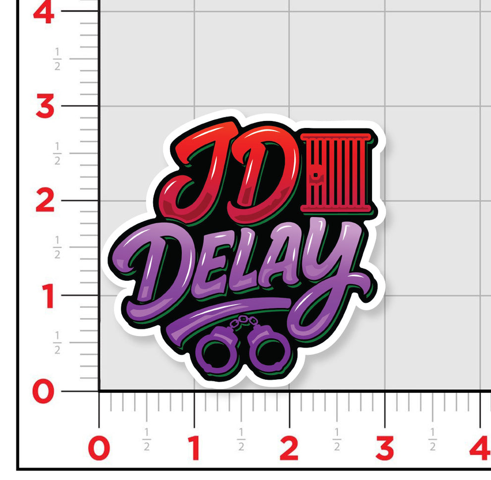 JD Delay Logo Sticker