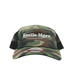 Smile More Camo Hat