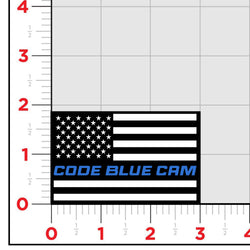 Code Blue Cam Flag Sticker