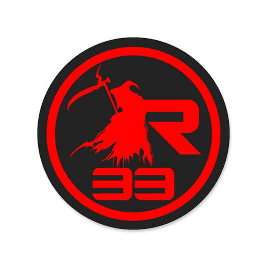 Nick Irving's Reaper33 logo sticker