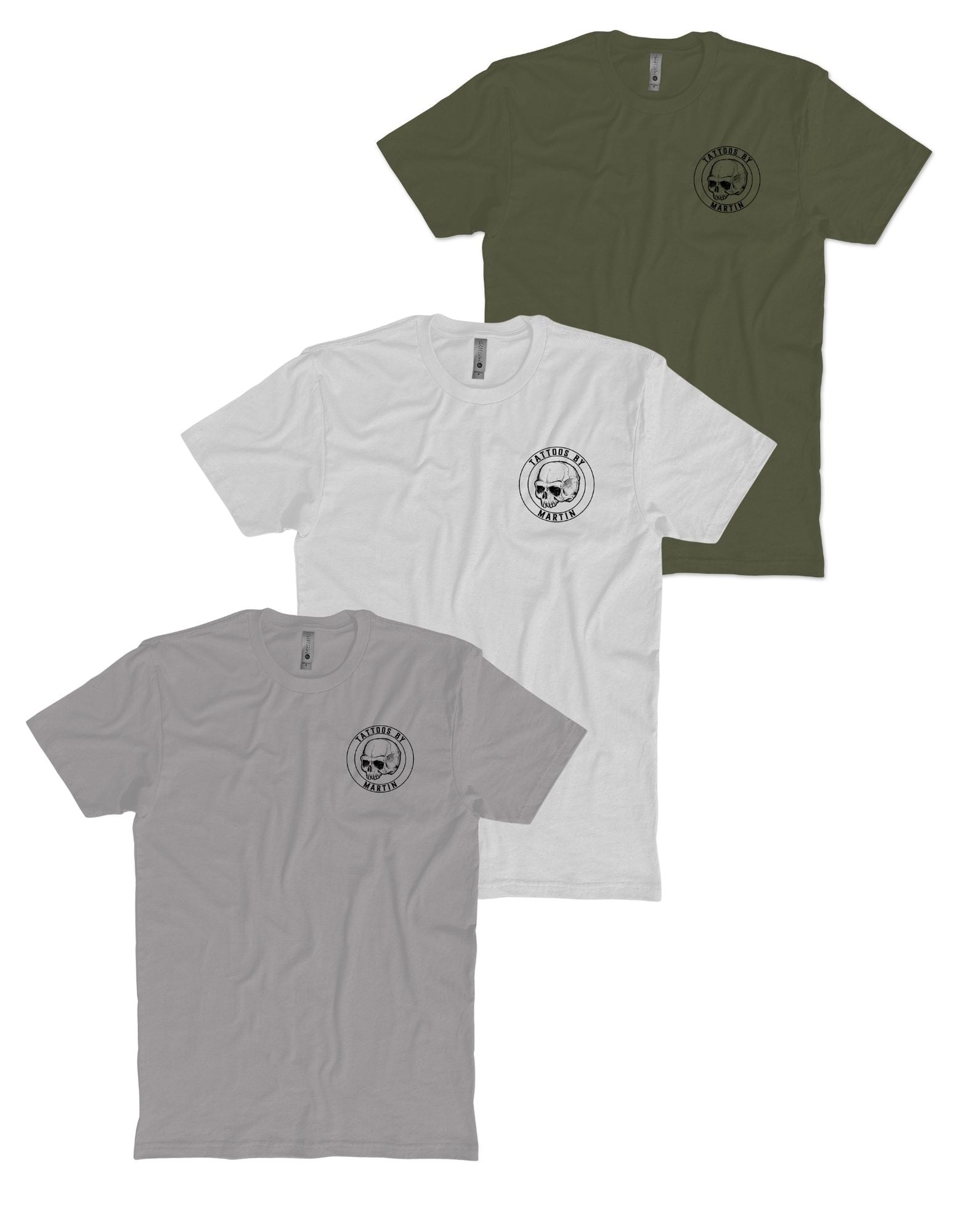 Skull Left Chest Logo T-Shirt