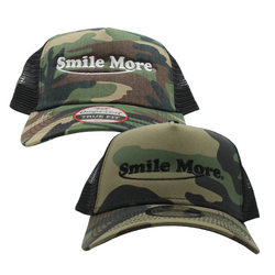 Smile More Camo Hat