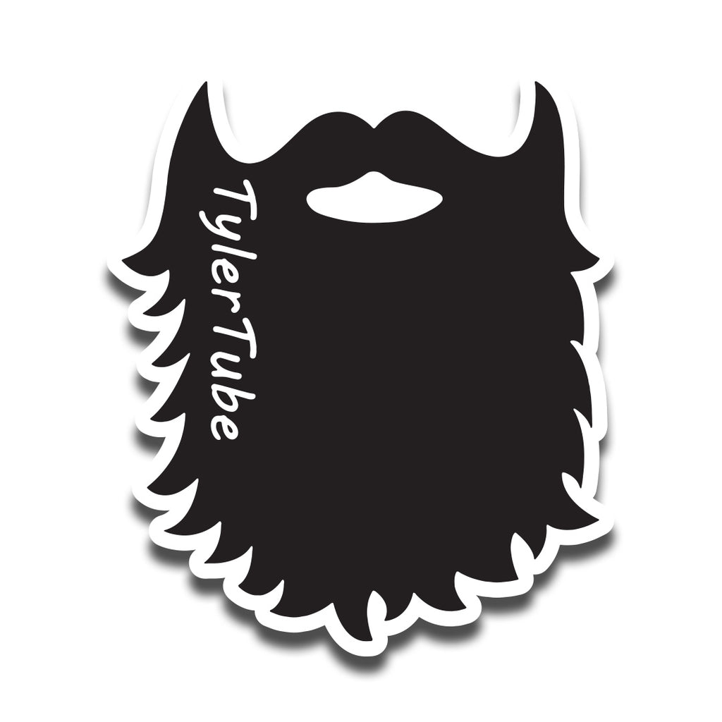 TylerTube Beard Sticker