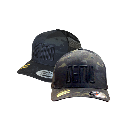 DEMO Black Multicam Flexfit Hat