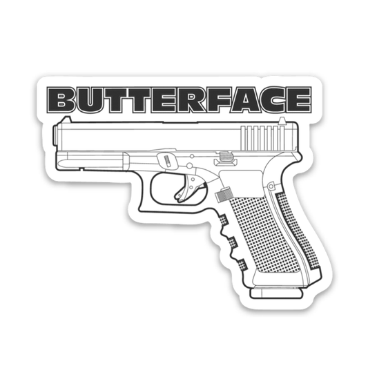 Butterface Sticker